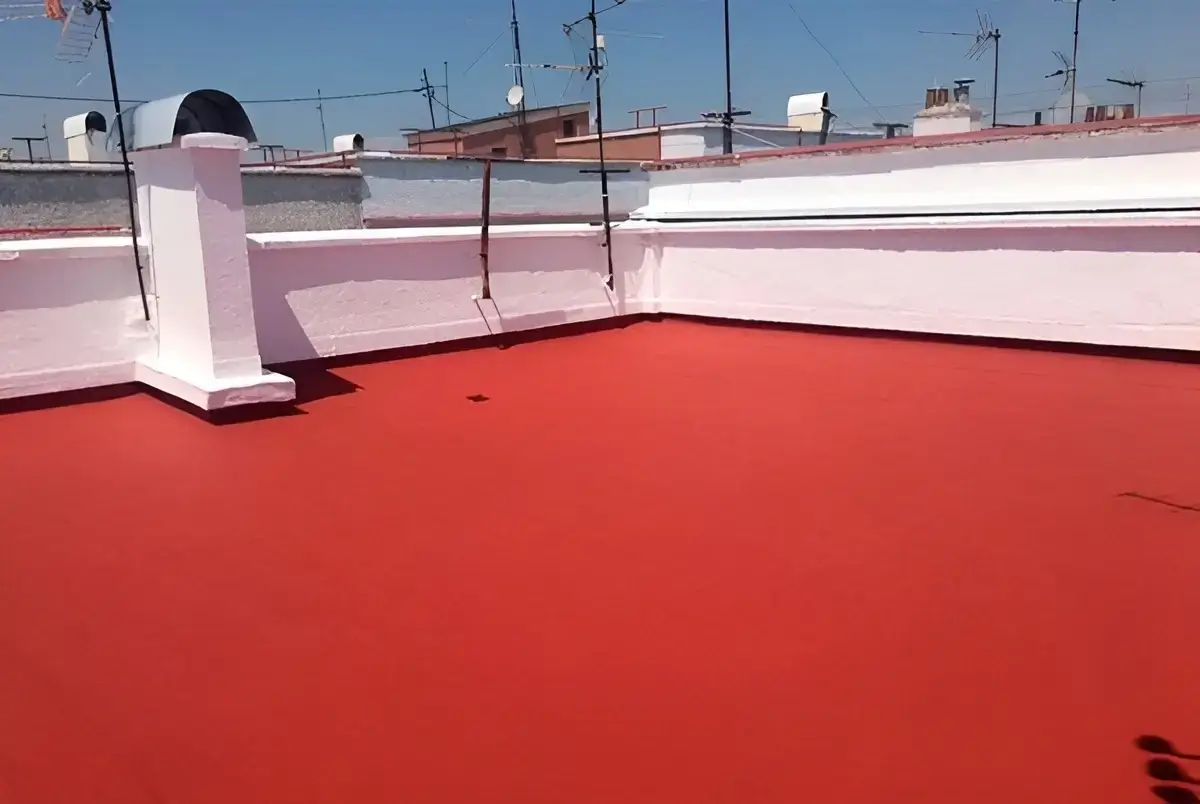Reparación e impermeabilización de terraza hecha por Los Pintores Guadalajara